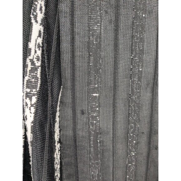 Vintage Chicos Sheer Kimono Women Size S Striped Open Front Mesh Coastal Capsule - Picture 3 of 10